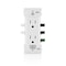 Leviton Duplex Straight Blade Receptacle, 5-15R, 15 A, 125V AC, 2 Pole, 3 Wire, Self-Grounded E5325-0SW - alternate 5